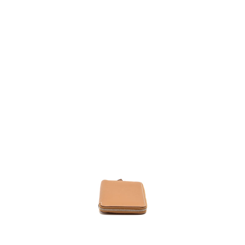 Hermes Silk’in Long wallet epsom gold SHW stamp D