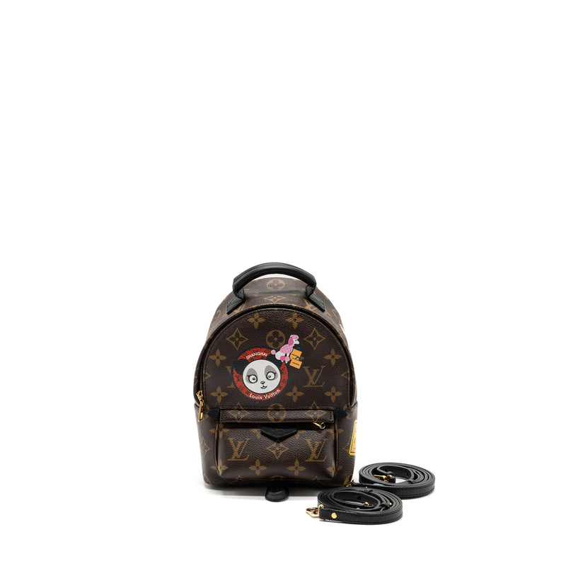 louis vuitton cartoon backpack Louis Vuitton Mini Palm Spring Backpack Limited Edition Monogram Canva