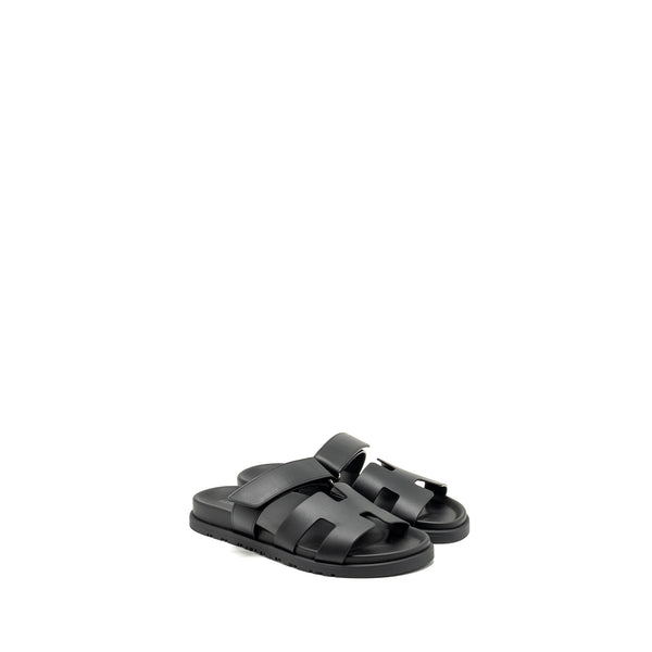Hermes size 37.5 Chypre sandals black