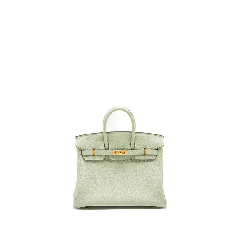 Hermes birkin 25 Togo Gris Neve GHW stamp B