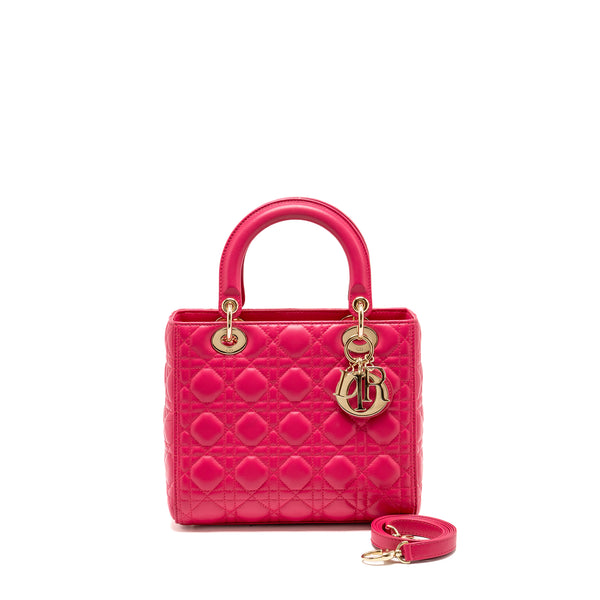 Dior Medium Lady Dior Lambskin Pink LGHW