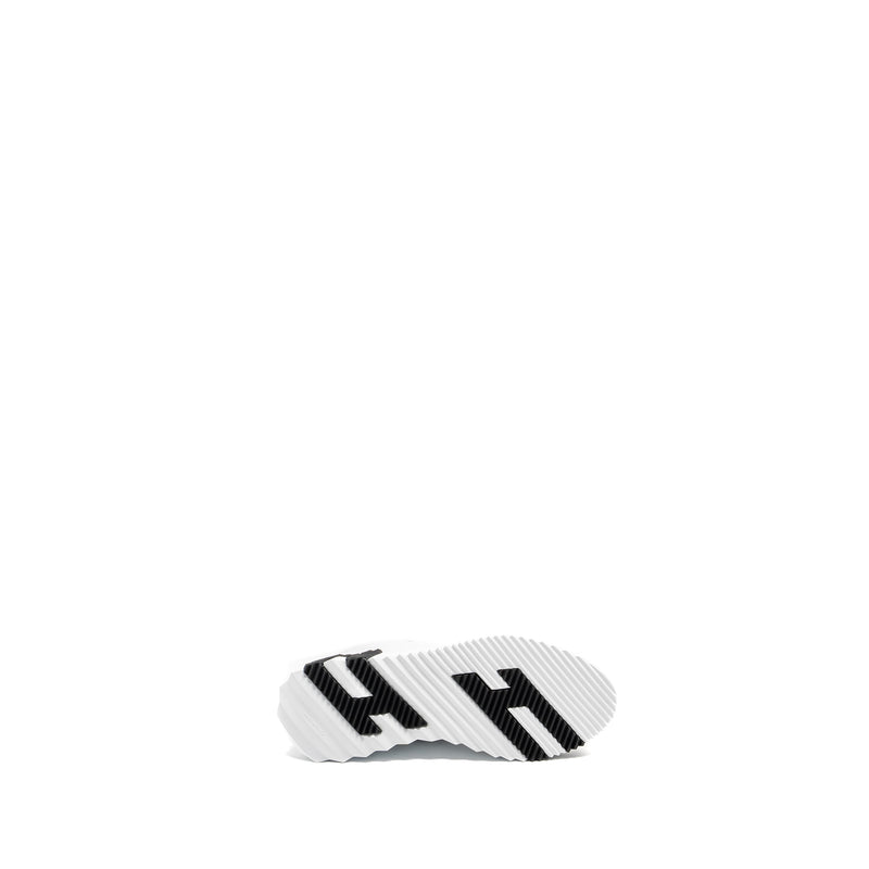 HERMES Size 38.5 Bouncing Sneakers leather Blanc / Noir