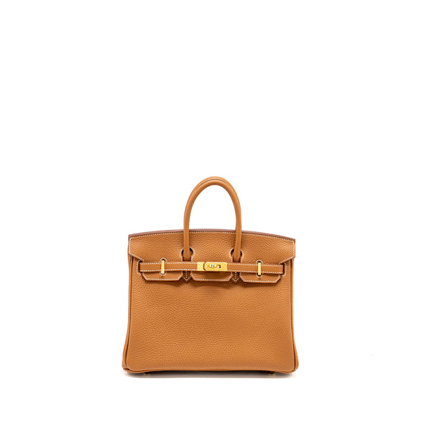Hermes Birkin 25 Togo Gold GHW Stamp W