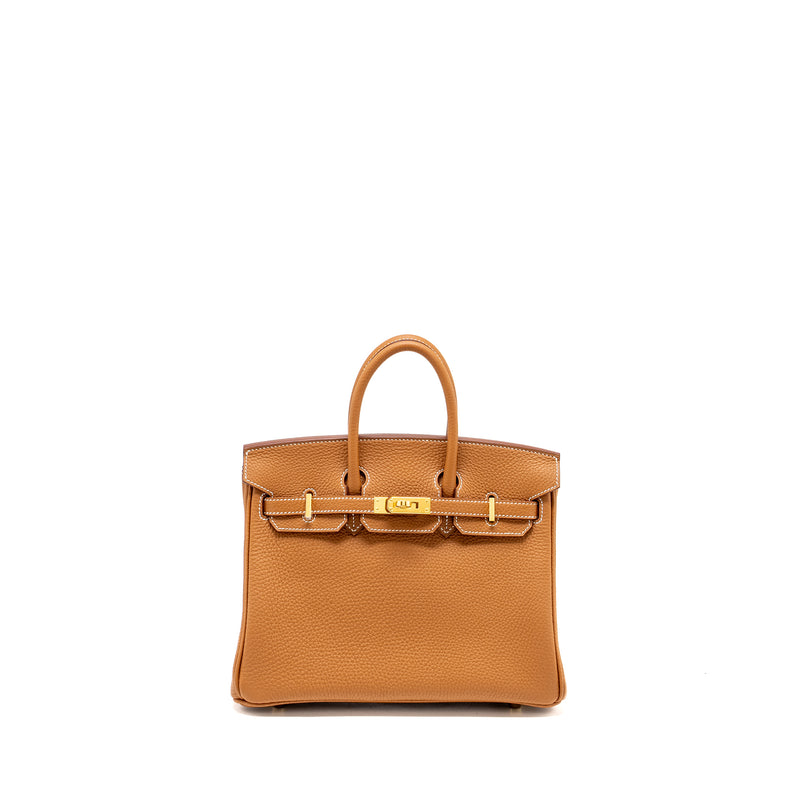 Hermes Birkin 25 Togo Gold GHW Stamp W