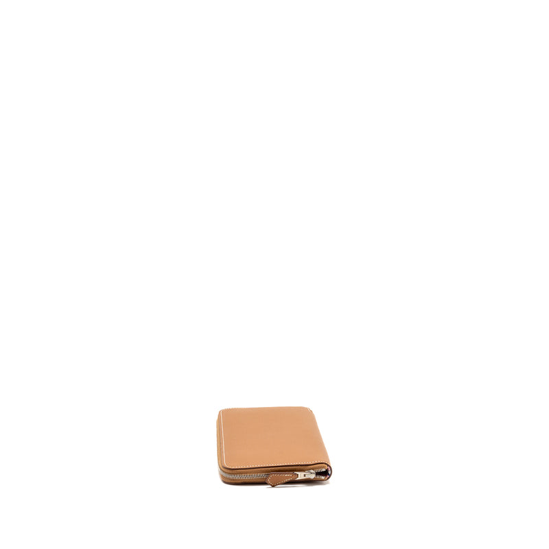Hermes Silk’in Long wallet epsom gold SHW stamp D