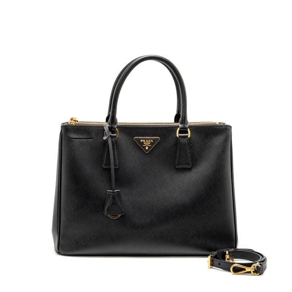Prada Large Saffiano Tote Bag Leather Black GHW