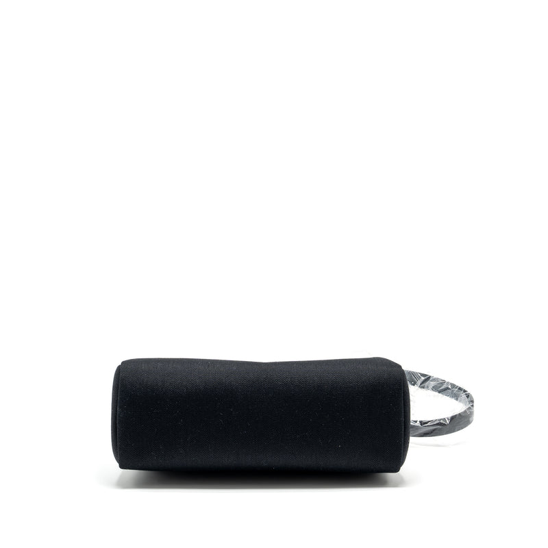 Hermes Herbag 31 Zip Bag Canvas/Hunter Black SHW Stamp B