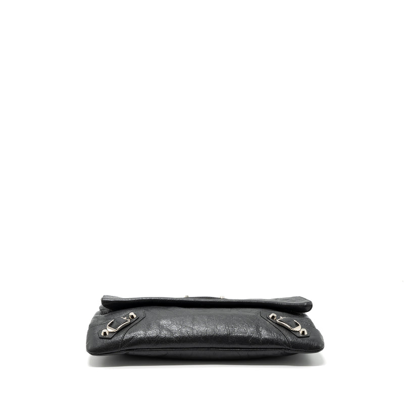 Balenciaga City Fold Clutch/ Shoulder Bag Dark Grey SHW