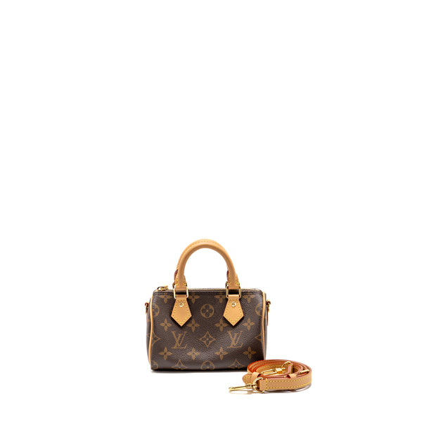 Louis Vuitton Nano Speedy Monogram Canvas GHW