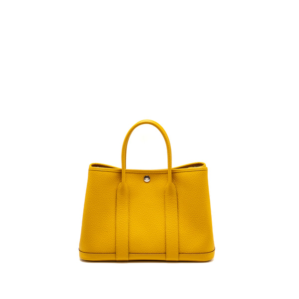 Hermes Garden Party 30 Country 9D Jaune Amber SHW Stamp Y