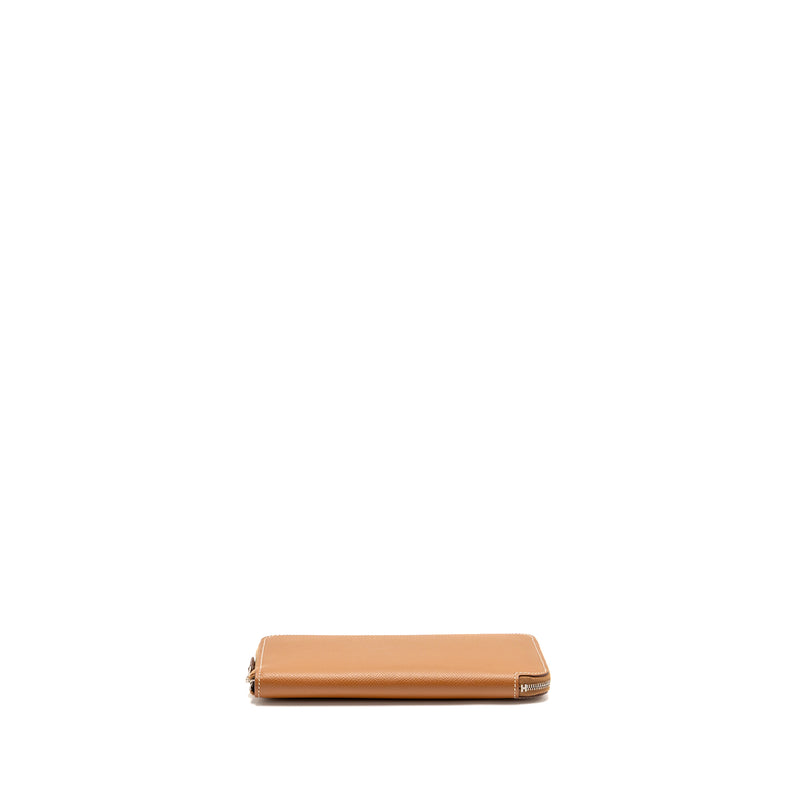 Hermes Silk’in Long wallet epsom gold SHW stamp D