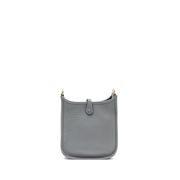 Hermes mini evelyne clemence gris pantin LGHW Stamp K