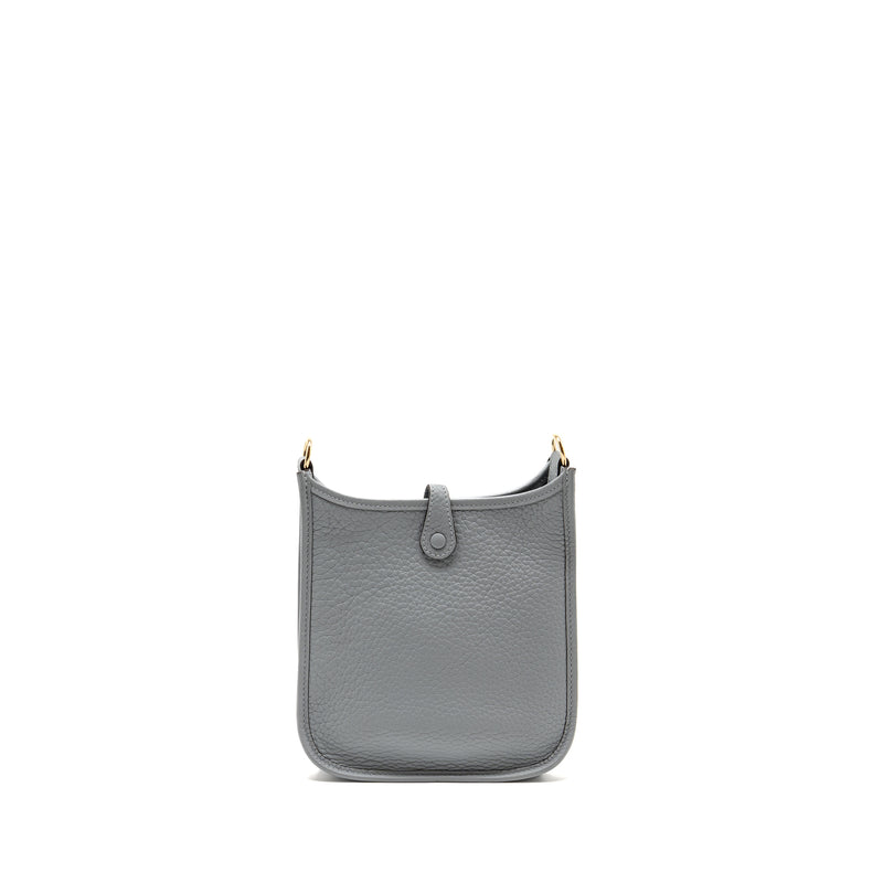 Hermes mini evelyne clemence gris pantin LGHW Stamp K