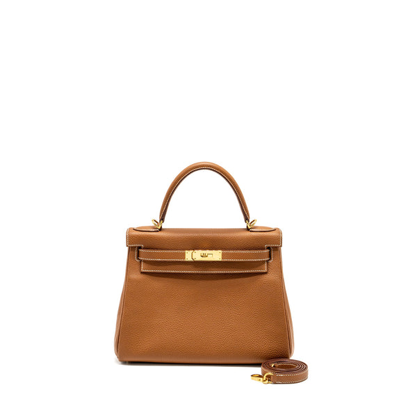Hermes Kelly 28 Togo Gold GHW Stamp Y