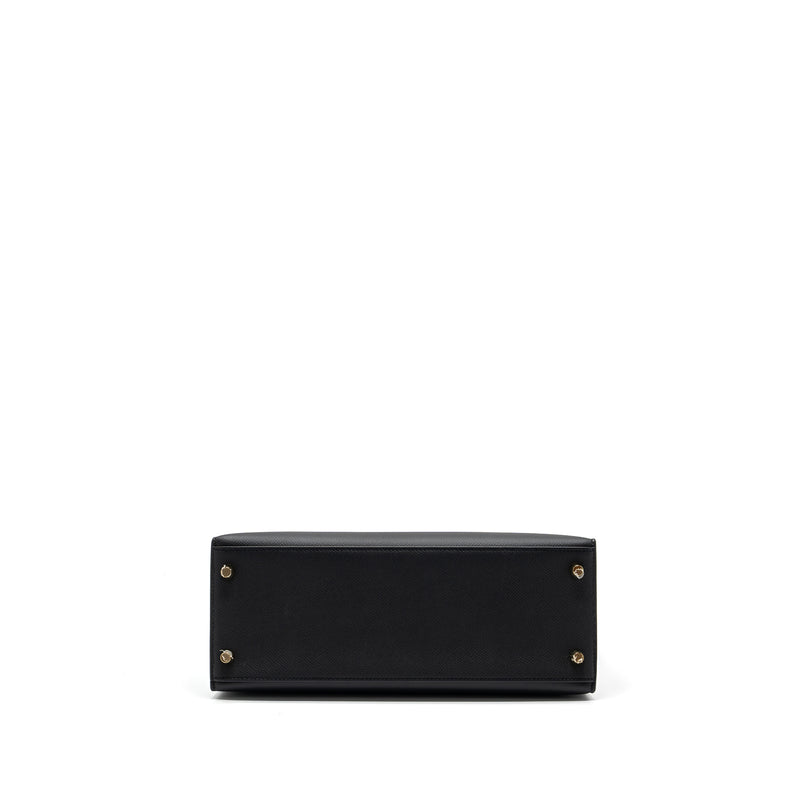 Hermes Kelly 28 Epsom BLACK GHW Stamp D