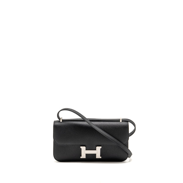 Hermes Constance Elan Epsom Black SHW Stamp K