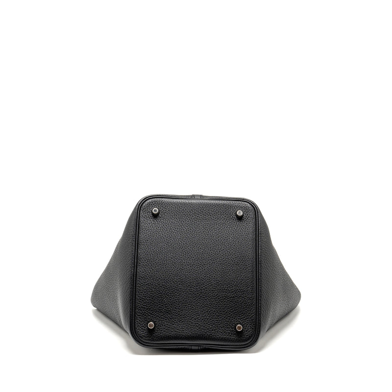 HERMES Picotin22 Lock Bag Clemence Black SHW Stamp B