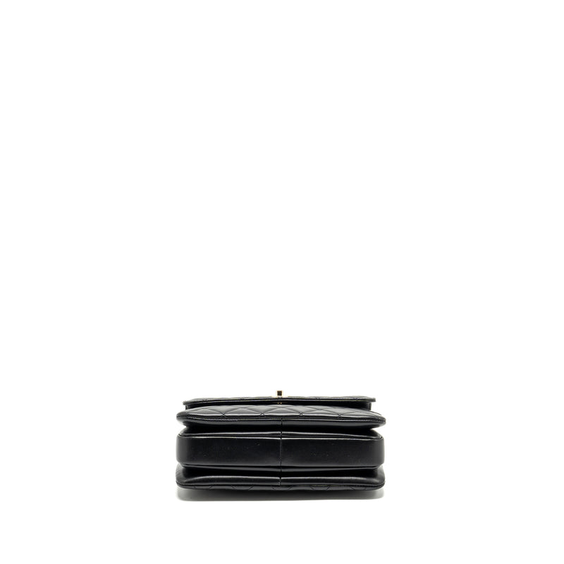 Chanel Small Trendy CC Flap Bag Lambskin Black LGHW (Microchip)