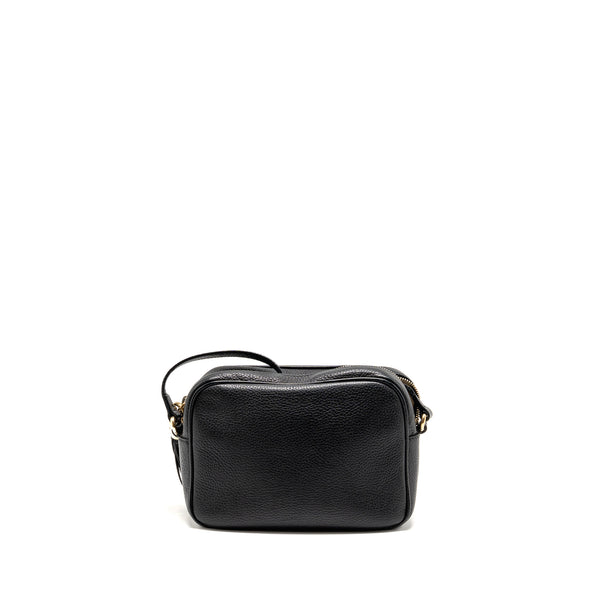 GUCCI Soho Disco Camera Crossbody Bag Calfskin Black LGHW