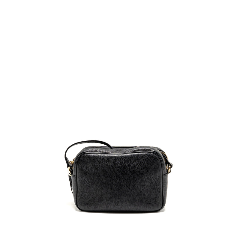GUCCI Soho Disco Camera Crossbody Bag Calfskin Black LGHW