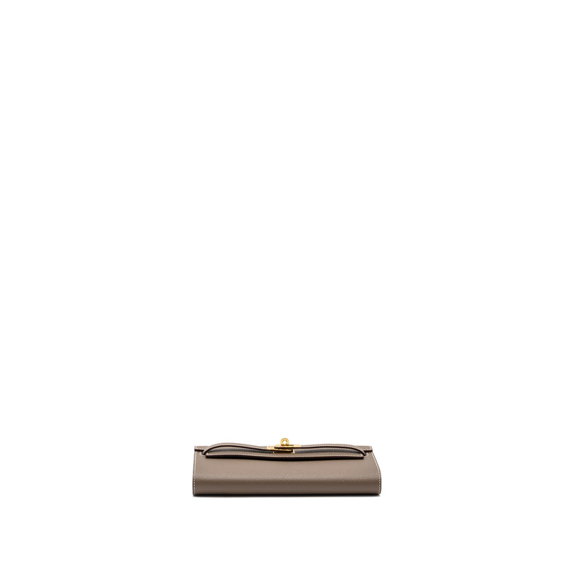 Hermes Kelly To Go Epsom Etoupe GHW Stamp U
