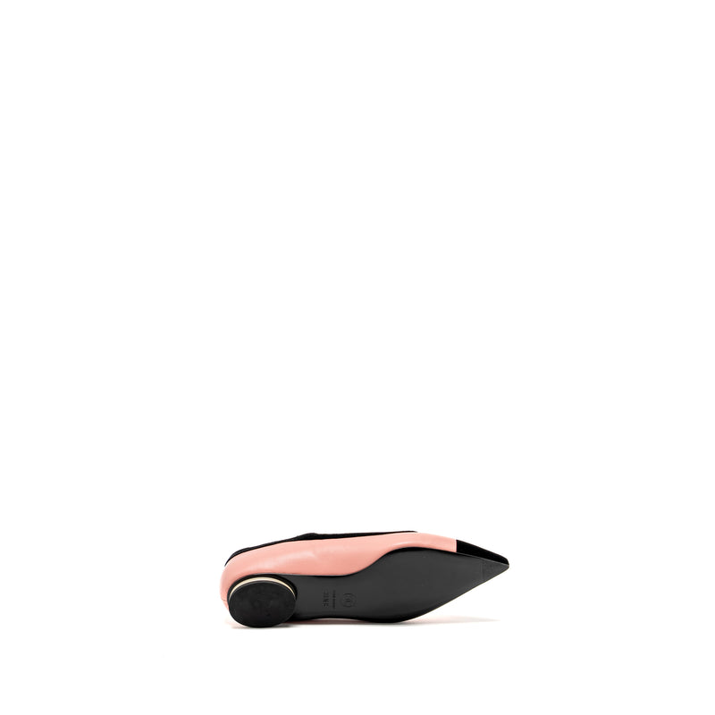 Chanel size 36.5 merry Jane’s shoes pink / black