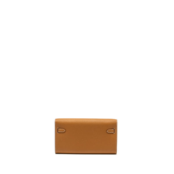 Hermes Kelly to Go Epsom Gold GHW Stamp U