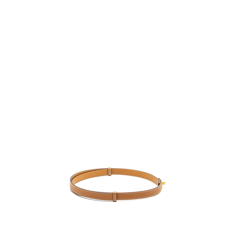 Hermes Kelly 18 Belt Epsom Gold RGHW Stamp B