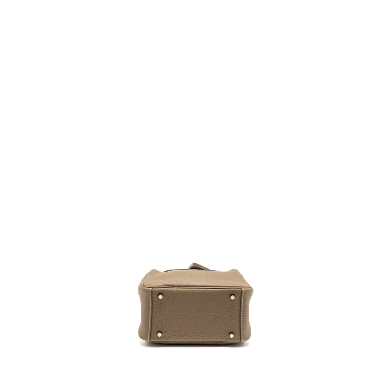 Hermes Mini Lindy Clemence Etoupe SHW Stamp Z
