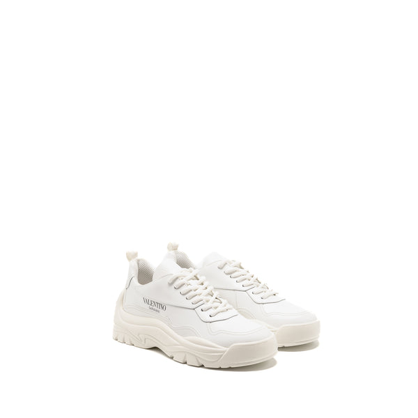 Valentino Size 38 Bansi Chunky Sneakers Calfskin White