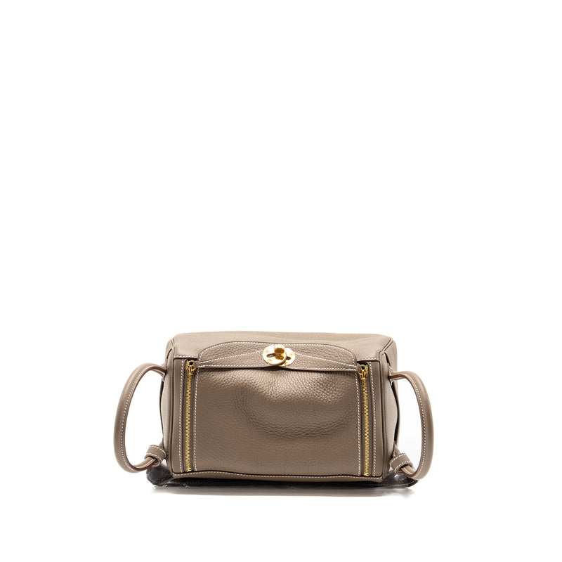 Hermes Lindy 26 Clemence Etoupe GHW Stamp B
