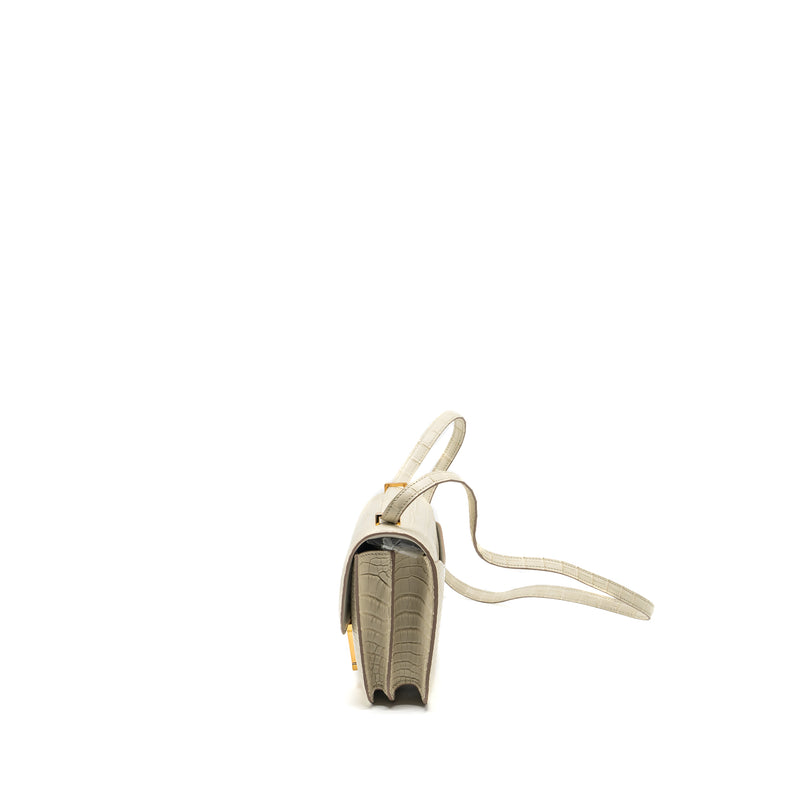 Hermes Mini Constance alligator mississippiensis Mat Beton GHW stamp Z