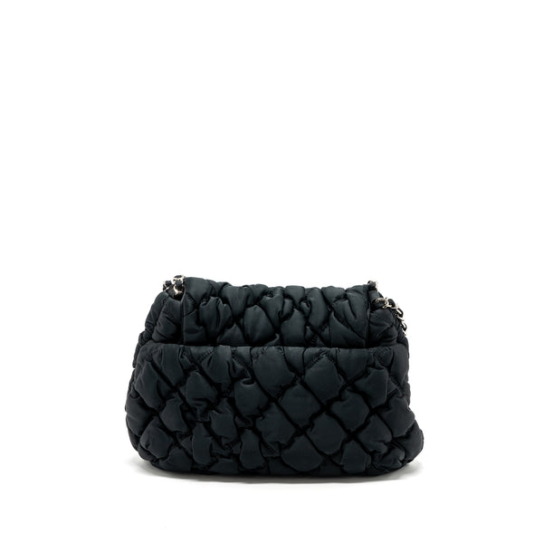 Chanel quilted flap shoulder bag nylon black SHW