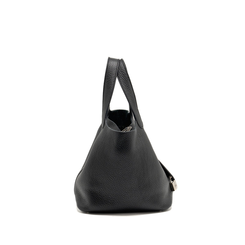 HERMES Picotin22 Lock Bag Clemence Black SHW Stamp B