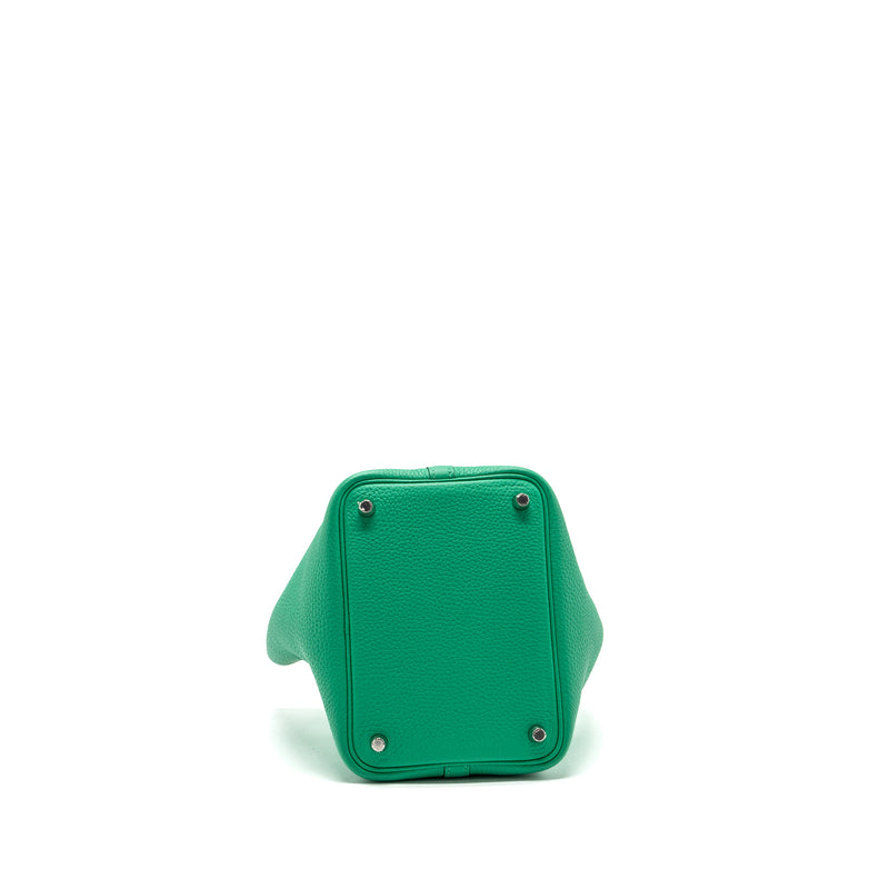 Hermes Picotin 18 Lock Bag Clemence /Alligator Touch Menthe/Vert Jade SHW Stamp Z