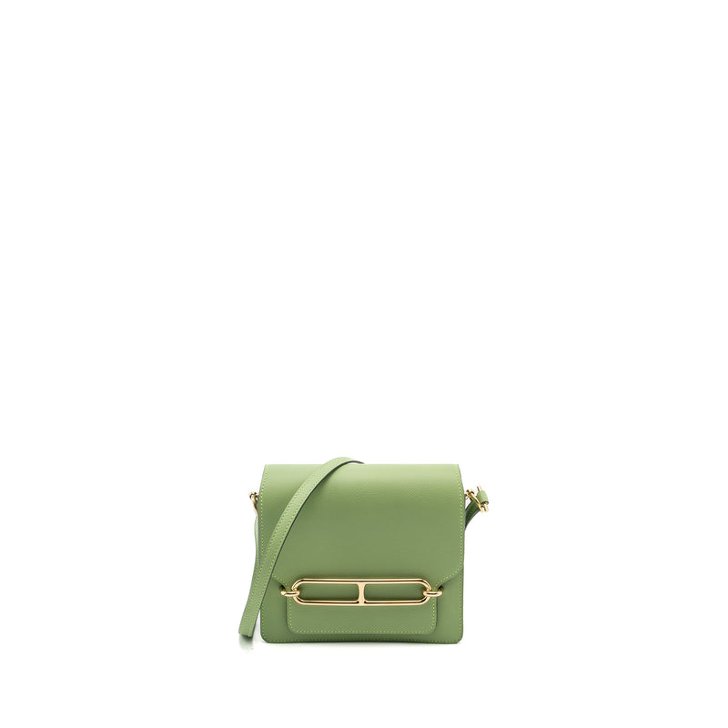 Hermes Mini Roulis evercolor Vert Criquit LGHW stamp Z