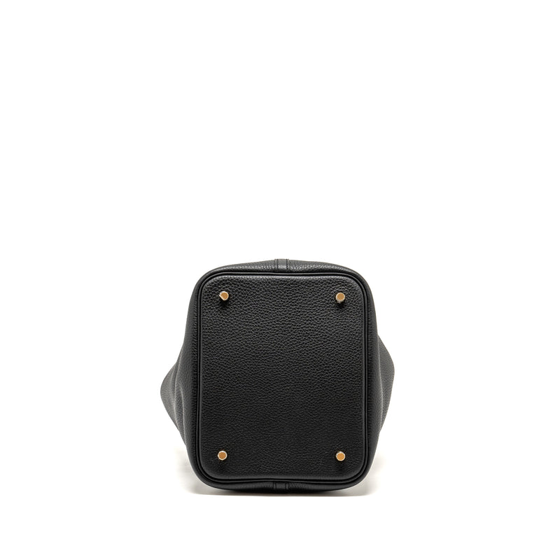Hermes Picotin 22 Lock Bag Clemence Black GHW Stamp D
