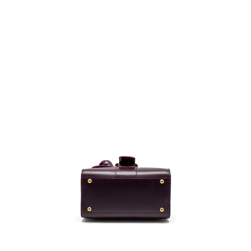 Delvaux Mini Brilliant Box Calfskin Purple GHW