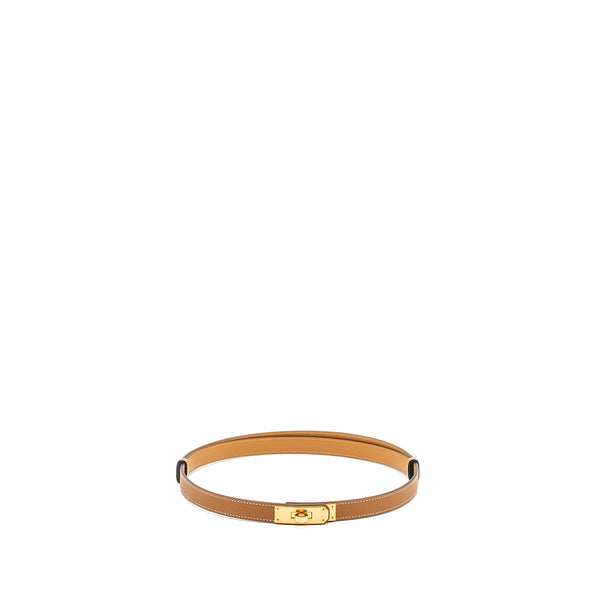 Hermes Kelly 18 Belt Epsom Gold RGHW Stamp B