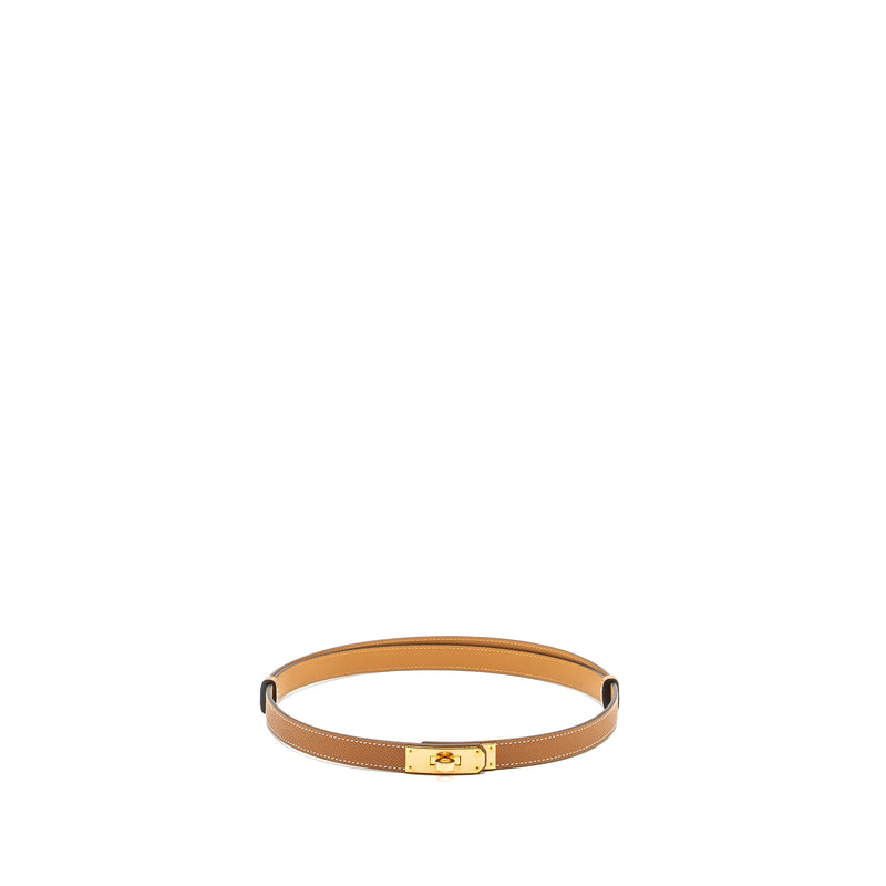 Hermes Kelly 18 Belt Epsom Gold RGHW Stamp B