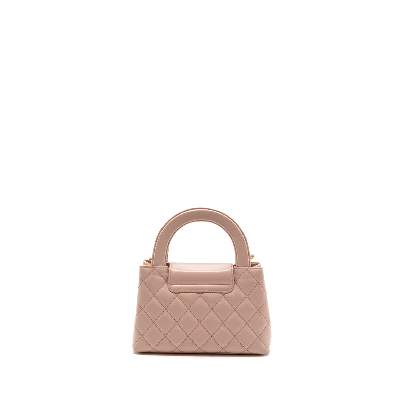 Chanel 23k mini shopping tote / kelly bag calfskin pink GHW (Microchip)