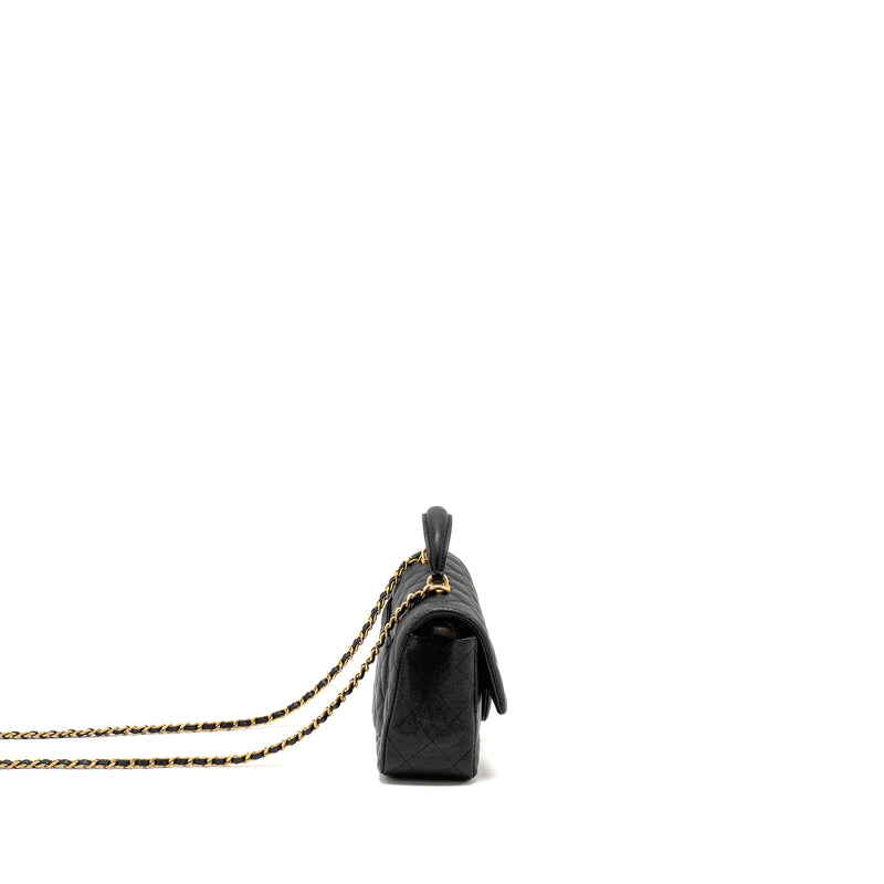 Chanel Top Handle Mini Rectangular Flap Bag Caviar BLACK GHW
