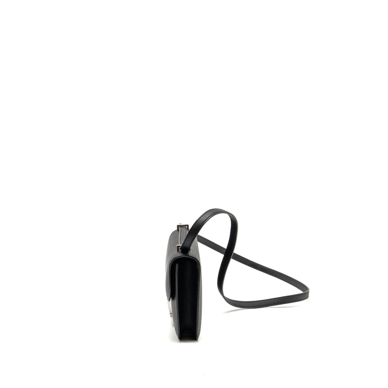 Hermes Constance Elan Epsom Black SHW Stamp K