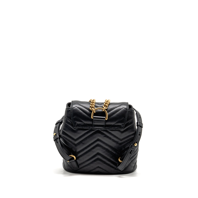 GUCCI GG Marmont Backpack Calfskin Black GHW