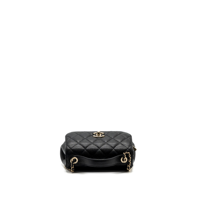 Chanel small business affinity caviar black LGHW (microchip)