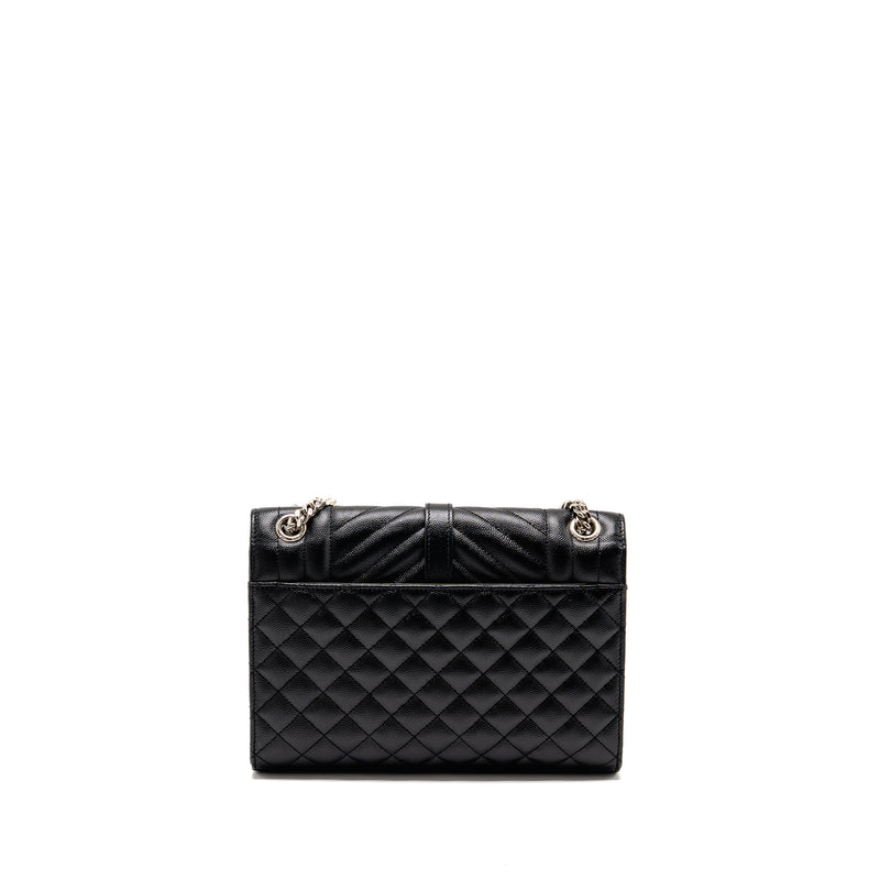 Saint Laurent/Ysl Medium Envelop Bag Grained Calfskin Black SHW