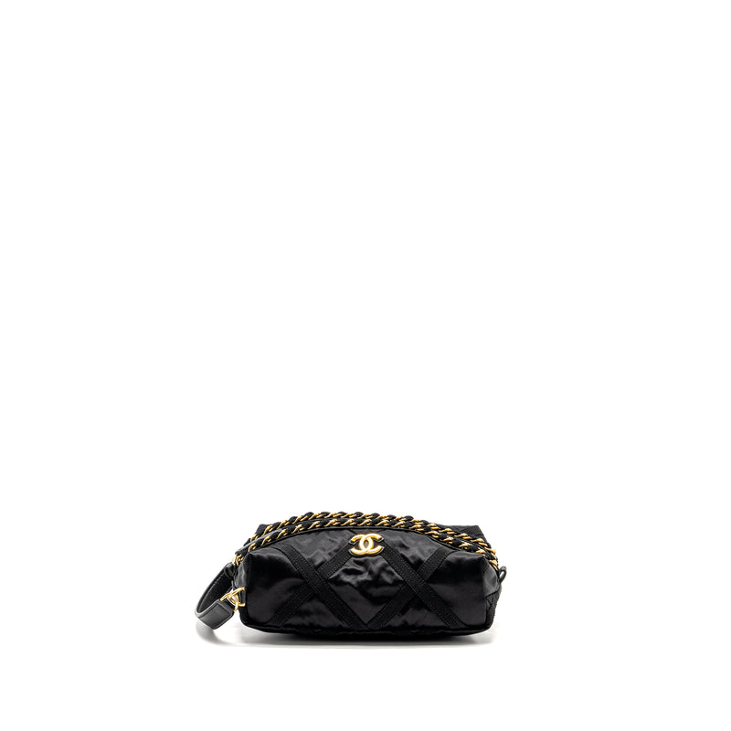 Chanel 22p Travel Pouch With Sleep Mask Nylon Black GHW