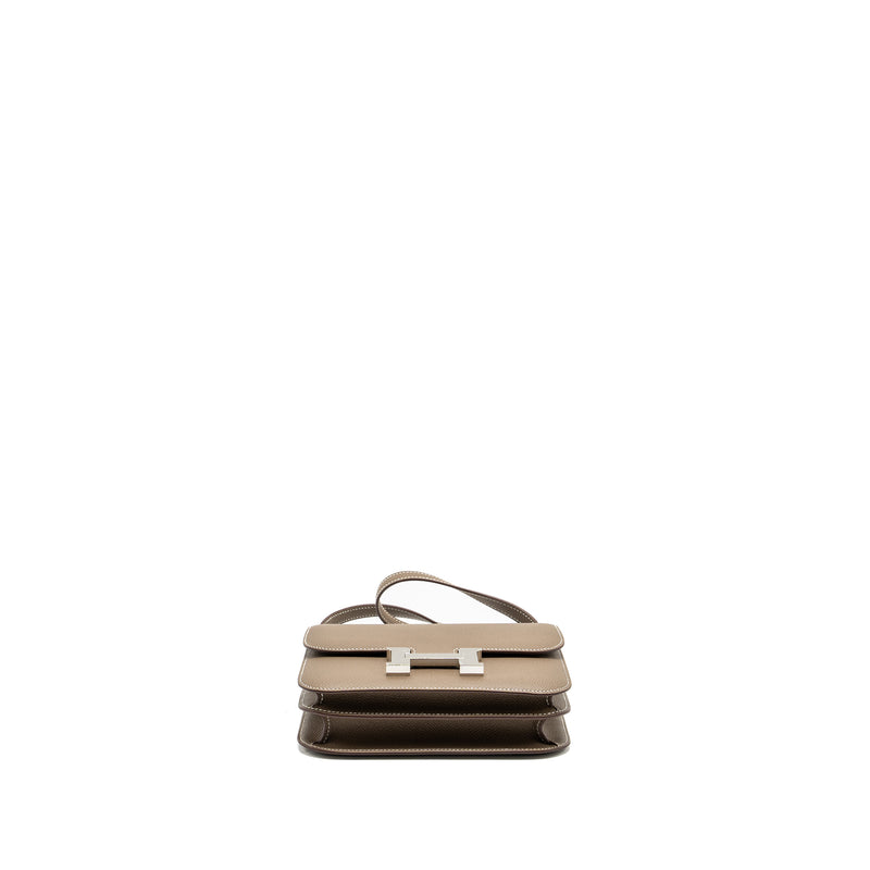 Hermes Mini Constance Epsom Etoupe SHW stamp U