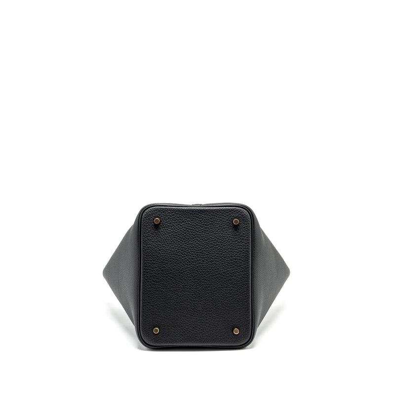 Hermes Picotin 22 Lock Bag Clemence Black GHW Stamp B
