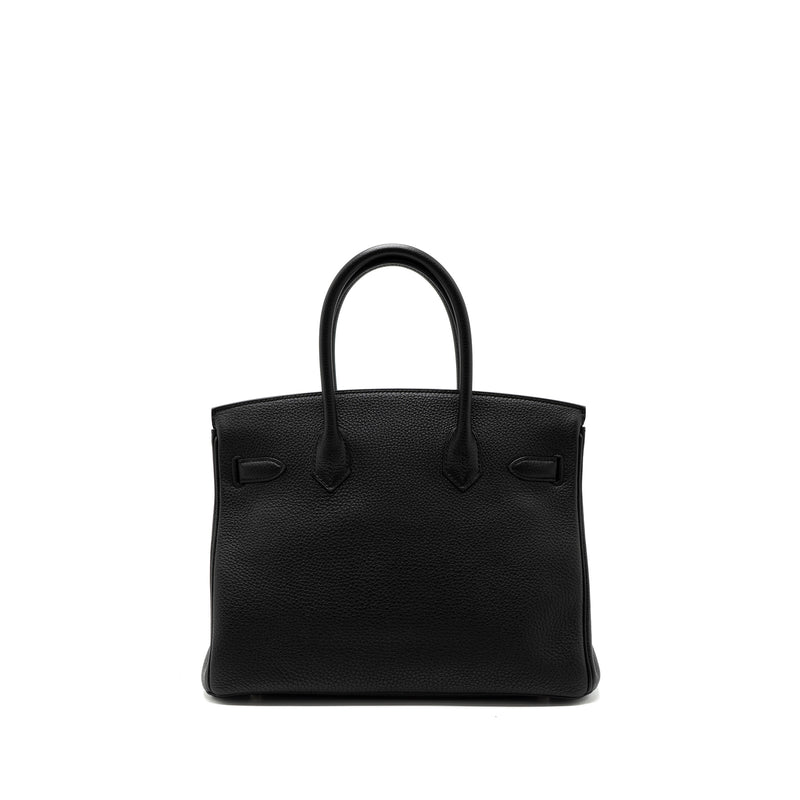 Hermes Birkin 30 Togo Black SHW Stamp A